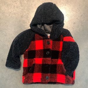 Obermeyer Avenger Fleece Toddler Jacket Buffalo Check XS